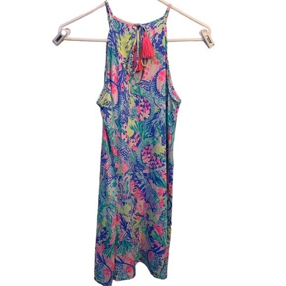 Lilly Pulitzer Margot Swing Dress with Tassels Mermaids Cove Size XXS - Picture 4 of 11
